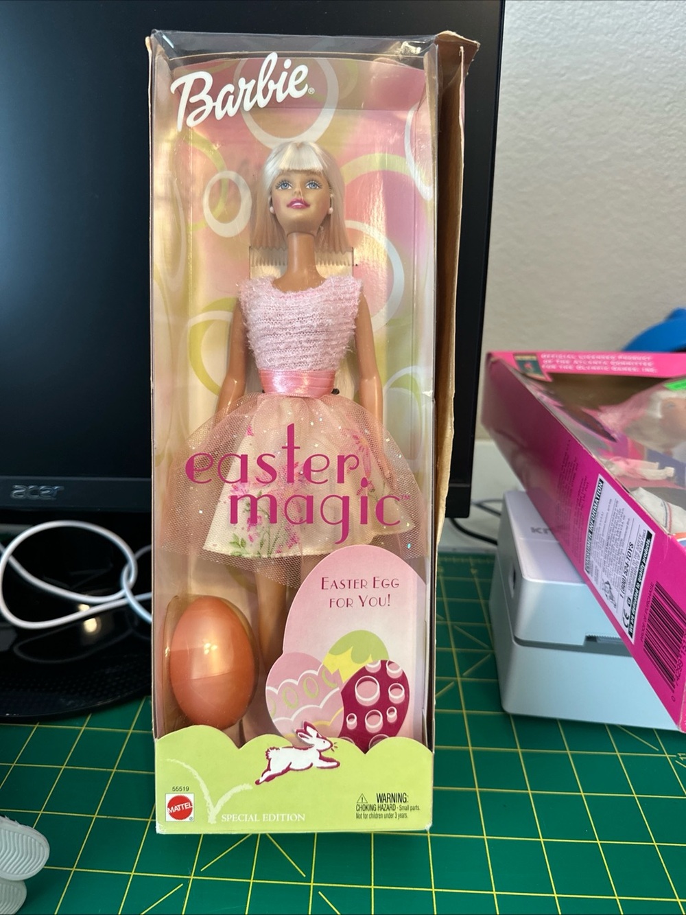 Barbie Pink Easter Magic Doll with Shimmery Skirt and Egg Accessory